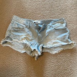 denim shorts